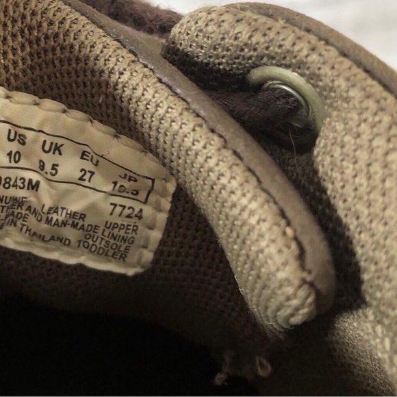 Timberland size 10 brown distressed leather boot - Picture 7 of 8